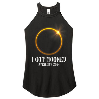 I Got Mooned 4.08.24 Total Solar Eclipse 2024 Women's Perfect Tri Rocker Tank