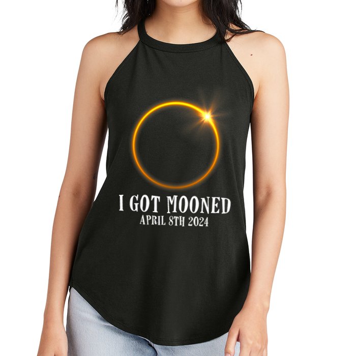 I Got Mooned 4.08.24 Total Solar Eclipse 2024 Women's Perfect Tri Rocker Tank