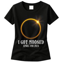 I Got Mooned 4.08.24 Total Solar Eclipse 2024 Womens T-Shirt