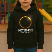 I Got Mooned 4.08.24 Total Solar Eclipse 2024 Kids Hoodie