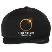 I Got Mooned 4.08.24 Total Solar Eclipse 2024 Wool Snapback Cap