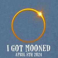 I Got Mooned 4.08.24 Total Solar Eclipse 2024 Garment-Dyed Sweatshirt