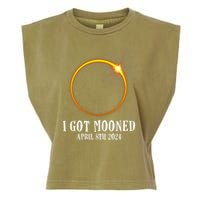I Got Mooned 4.08.24 Total Solar Eclipse 2024 Garment-Dyed Women's Muscle Tee