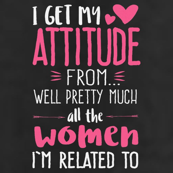 I Get My Attitude From Women In My Life Sassy Microfiber Hand Towel