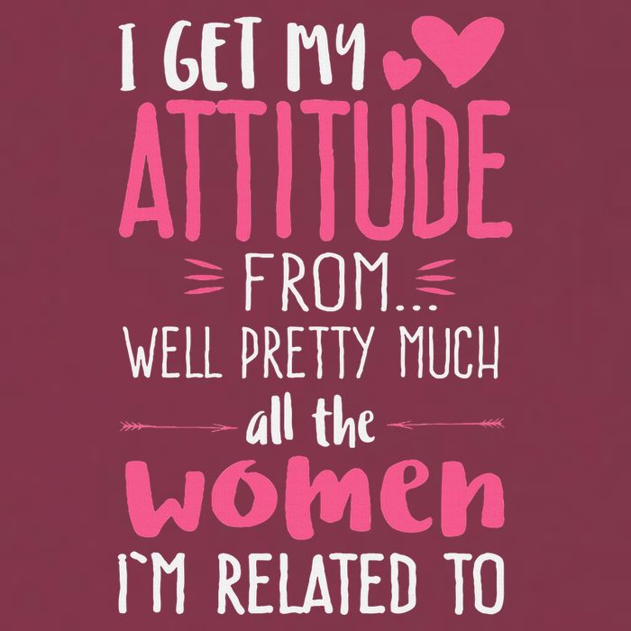 I Get My Attitude From Women In My Life Sassy 16oz Travel Tumbler