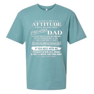 I Get My Attitude From My Freaking Awesome Dad Sueded Cloud Jersey T-Shirt