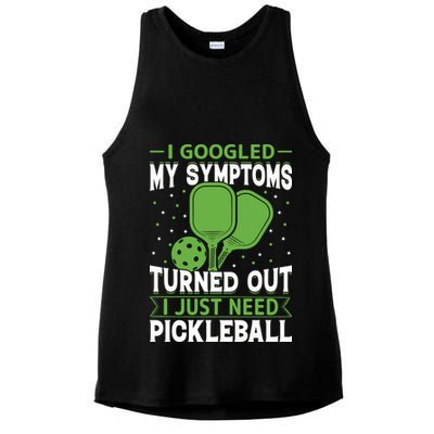 I Googled My Symptoms I Just Need Pickleball Ladies PosiCharge Tri-Blend Wicking Tank