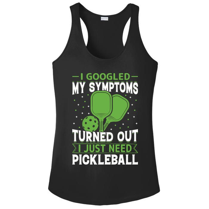 I Googled My Symptoms I Just Need Pickleball Ladies PosiCharge Competitor Racerback Tank
