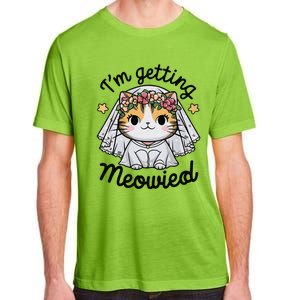 IM Getting Meowied Bridesmaid Bachelorette Party Kawaii Cat Adult ChromaSoft Performance T-Shirt