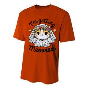 IM Getting Meowied Bridesmaid Bachelorette Party Kawaii Cat Performance Sprint T-Shirt