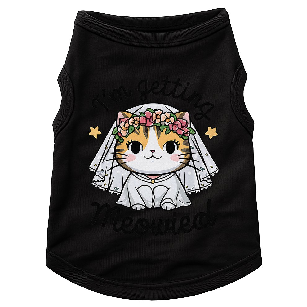 IM Getting Meowied Bridesmaid Bachelorette Party Kawaii Cat Doggie Tank