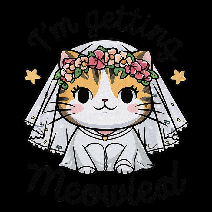 IM Getting Meowied Bridesmaid Bachelorette Party Kawaii Cat Doggie Tank