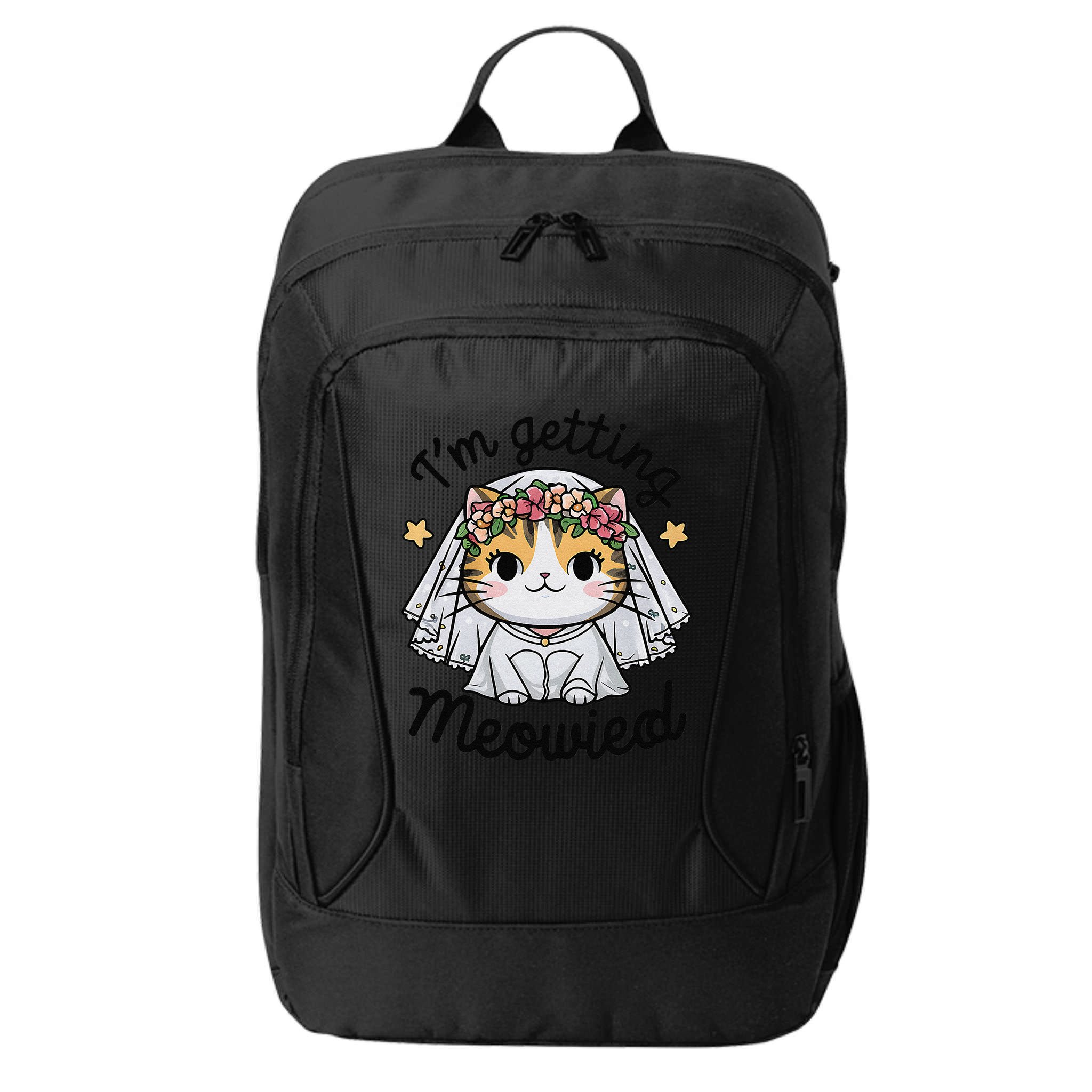 IM Getting Meowied Bridesmaid Bachelorette Party Kawaii Cat City Backpack