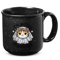 IM Getting Meowied Bridesmaid Bachelorette Party Kawaii Cat 15oz Campfire Ceramic Mug