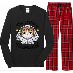 IM Getting Meowied Bridesmaid Bachelorette Party Kawaii Cat Long Sleeve Pajama Set