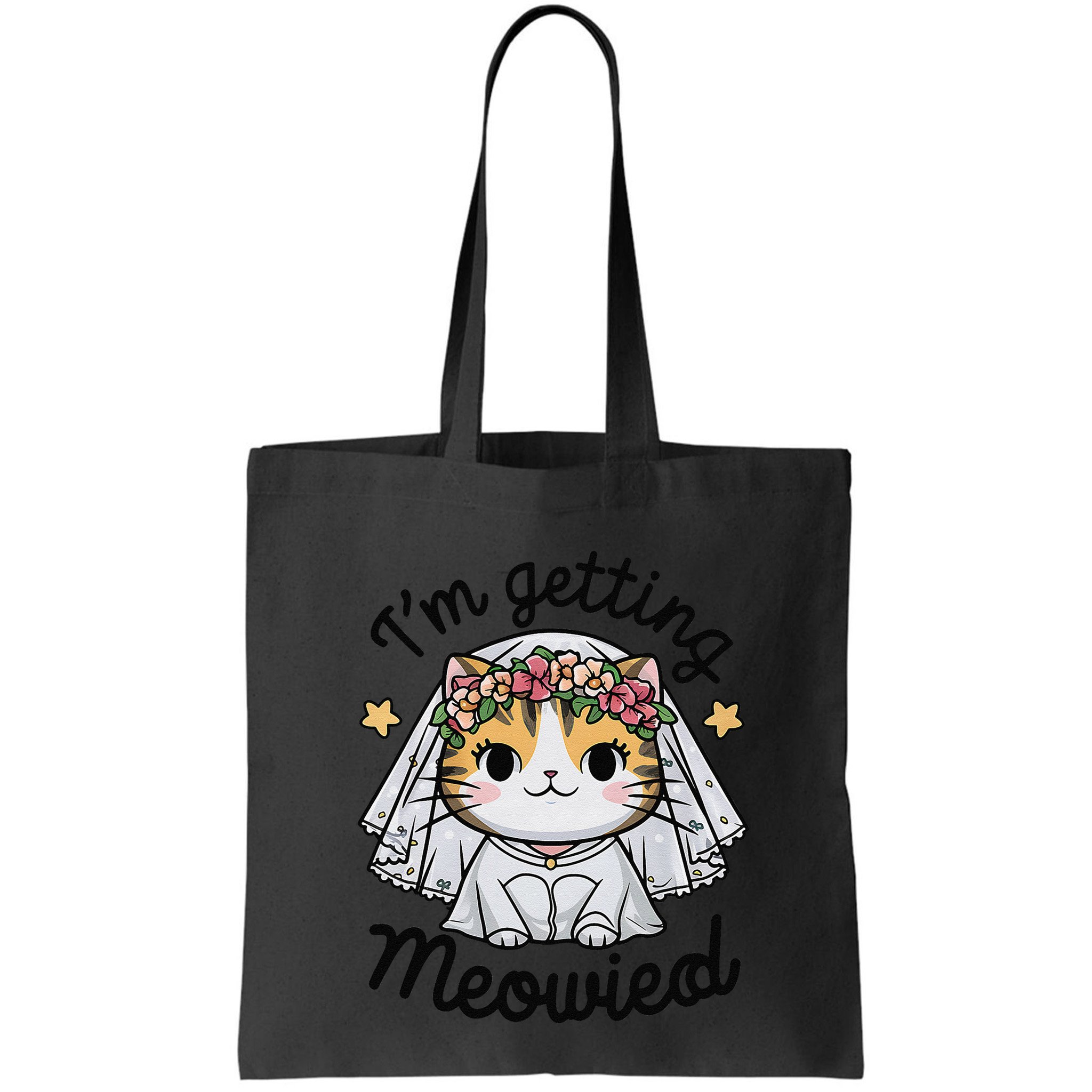 IM Getting Meowied Bridesmaid Bachelorette Party Kawaii Cat Bag