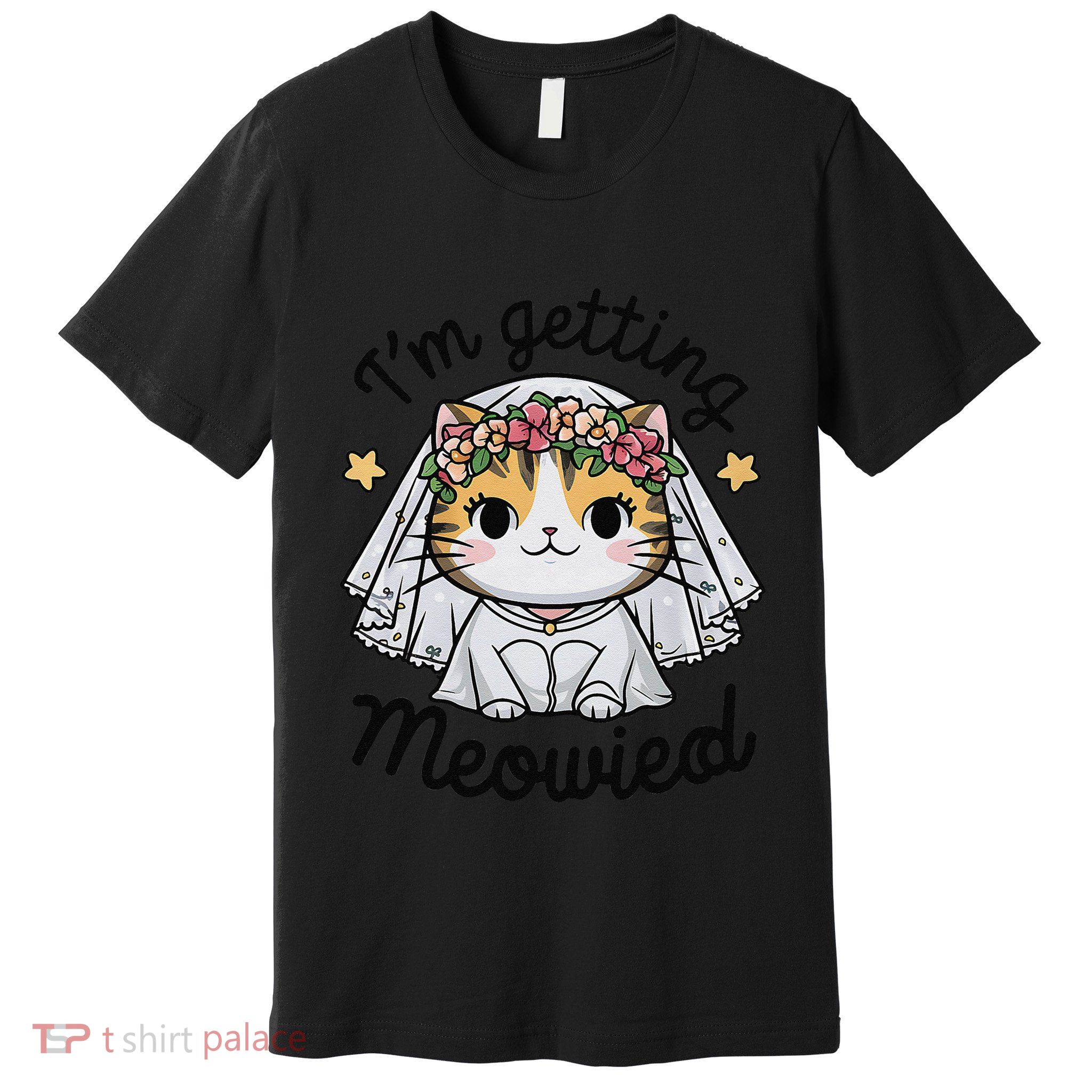 IM Getting Meowied Bridesmaid Bachelorette Party Kawaii Cat Premium T-Shirt