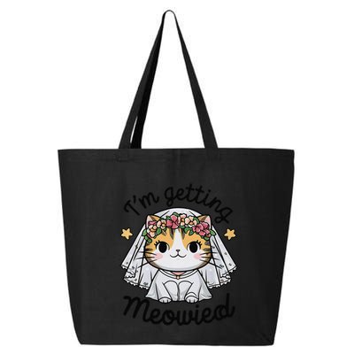 IM Getting Meowied Bridesmaid Bachelorette Party Kawaii Cat 25L Jumbo Tote
