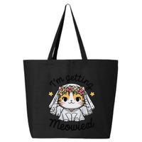 IM Getting Meowied Bridesmaid Bachelorette Party Kawaii Cat 25L Jumbo Tote