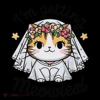 IM Getting Meowied Bridesmaid Bachelorette Party Kawaii Cat Pom Pom 12in Knit Beanie