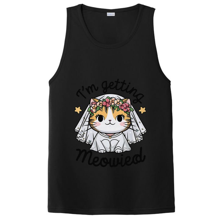 IM Getting Meowied Bridesmaid Bachelorette Party Kawaii Cat PosiCharge Competitor Tank