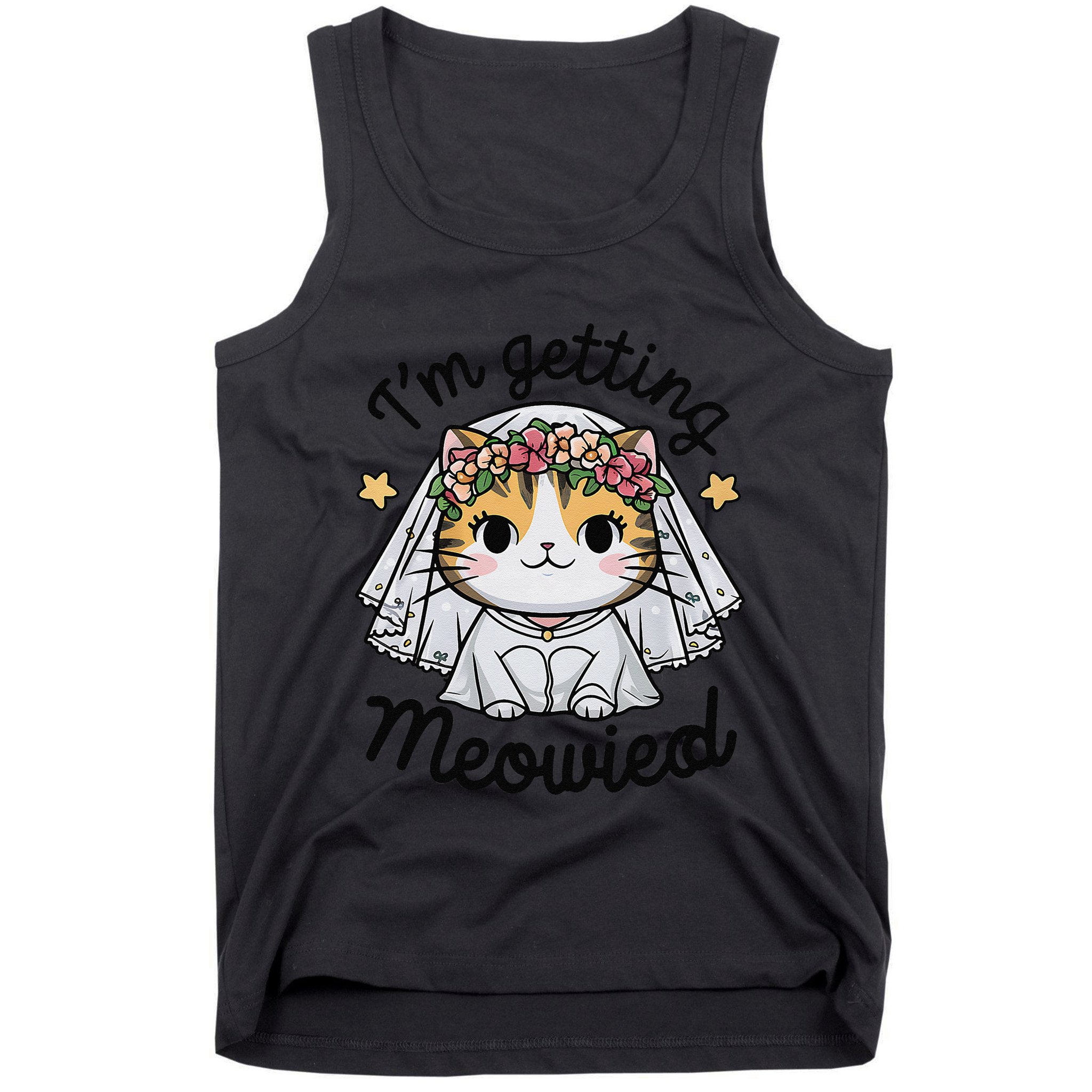 IM Getting Meowied Bridesmaid Bachelorette Party Kawaii Cat Tank Top