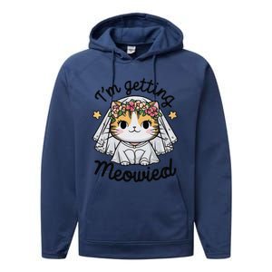 IM Getting Meowied Bridesmaid Bachelorette Party Kawaii Cat Performance Fleece Hoodie