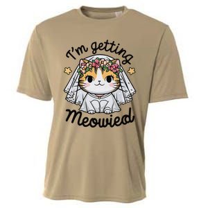 IM Getting Meowied Bridesmaid Bachelorette Party Kawaii Cat Cooling Performance Crew T-Shirt