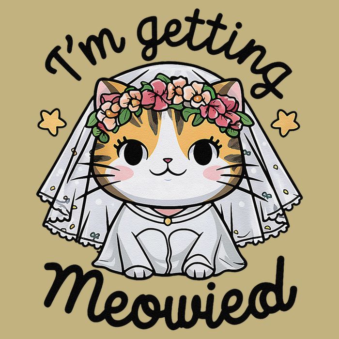 IM Getting Meowied Bridesmaid Bachelorette Party Kawaii Cat Cooling Performance Crew T-Shirt