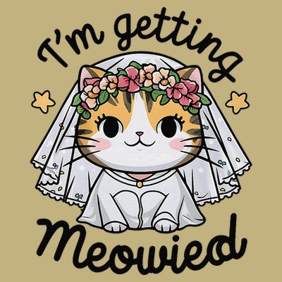 IM Getting Meowied Bridesmaid Bachelorette Party Kawaii Cat T-Shirt