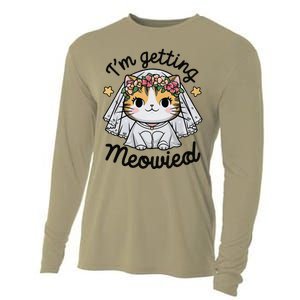 IM Getting Meowied Bridesmaid Bachelorette Party Kawaii Cat Cooling Performance Long Sleeve Crew