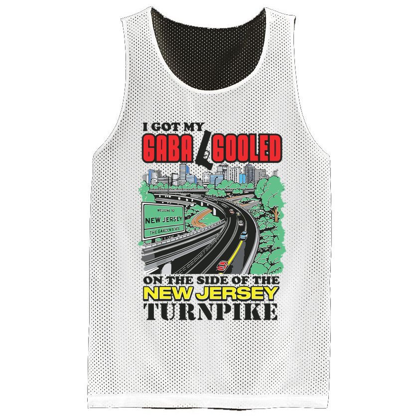 I Got My Gaba Gooled On The Side Of The New Jersey Turnpike Mesh Reversible Basketball Jersey Tank