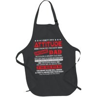 I Get My Attitude From My Freaking Awesome Dad! Pullover Hoodie Apron