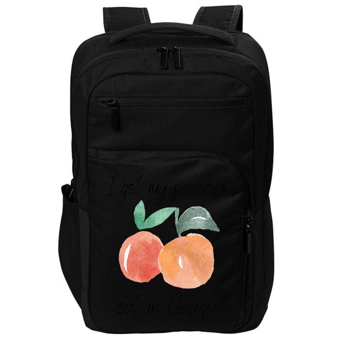I Got My Peaches Out In Georgia Lyrics Song Funny Fruit Impact Tech Backpack