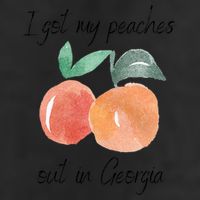 I Got My Peaches Out In Georgia Lyrics Song Funny Fruit 25L Jumbo Tote