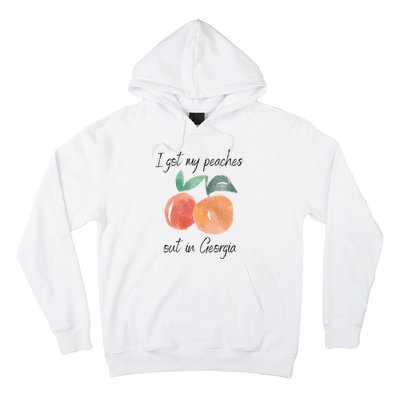 I Got My Peaches Out In Georgia Lyrics Song Funny Fruit Hoodie