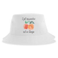 I Got My Peaches Out In Georgia Lyrics Song Funny Fruit Sustainable Bucket Hat