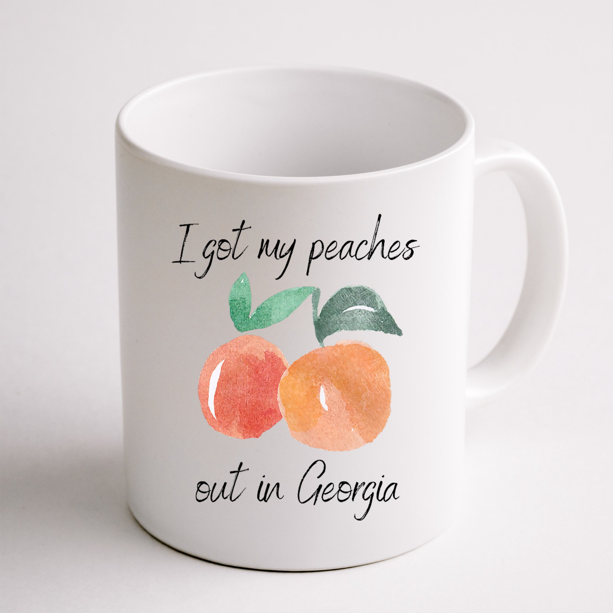 I Got My Peaches Out In Georgia Lyrics Song Funny Fruit Mug