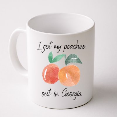 I Got My Peaches Out In Georgia Lyrics Song Funny Fruit Mug