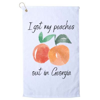 I Got My Peaches Out In Georgia Lyrics Song Funny Fruit Golf Towel