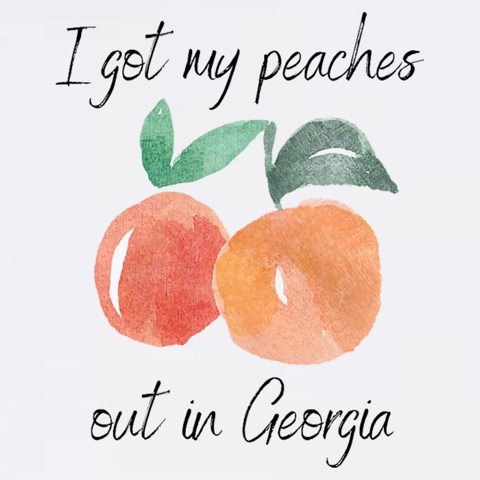 I Got My Peaches Out In Georgia Lyrics Song Funny Fruit Toddler T-Shirt