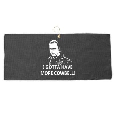 I Gotta More Cowbell Large Microfiber Waffle Golf Towel