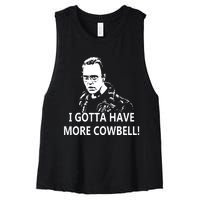 I Gotta More Cowbell Women's Racerback Cropped Tank