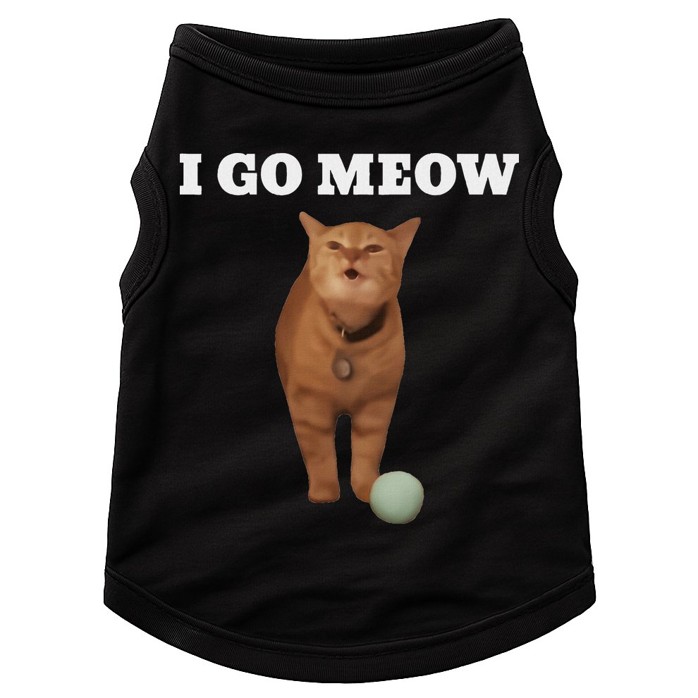 I Go Meow Cat Meme Doggie Tank