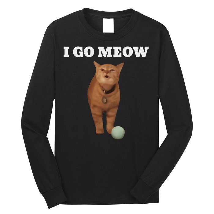 I Go Meow Cat Meme Long Sleeve Shirt