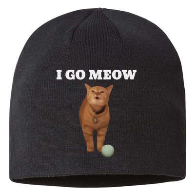 I Go Meow Cat Meme Sustainable Beanie