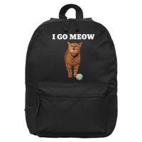 I Go Meow Cat Meme 16 in Basic Backpack