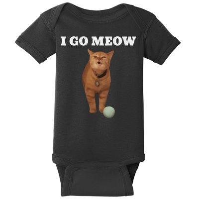 I Go Meow Cat Meme Baby Bodysuit