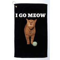 I Go Meow Cat Meme Golf Towel