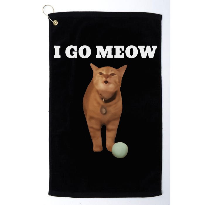 I Go Meow Cat Meme Golf Towel